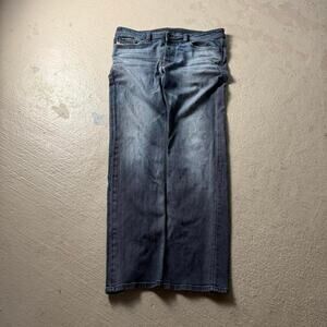 Diesel Viker 36x31 Men's Faded Distressed Bootcut Blue Jeans